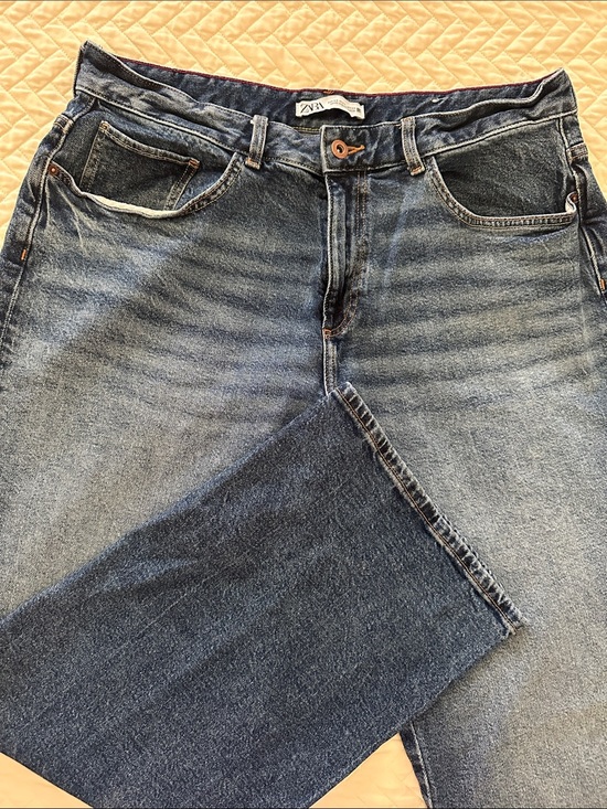 Zara Denim - Zara Two-Tone Blue Straight Jeans
